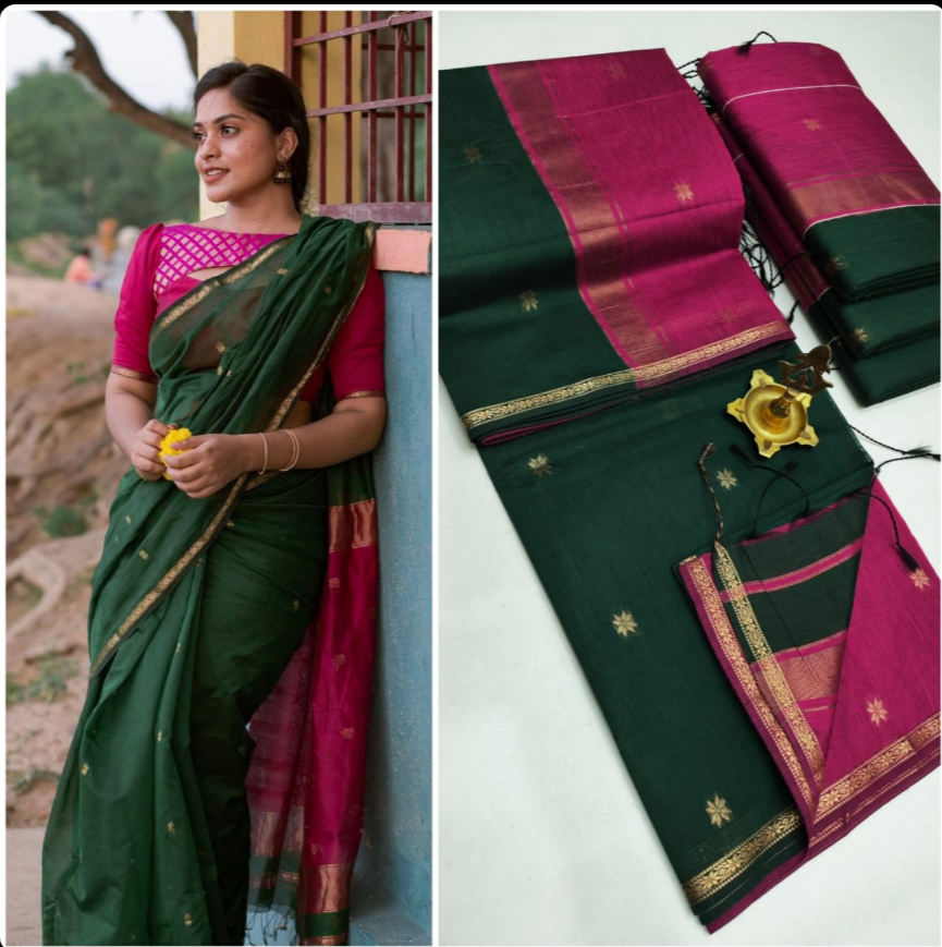 Maheshwari Silk Cotton Saree