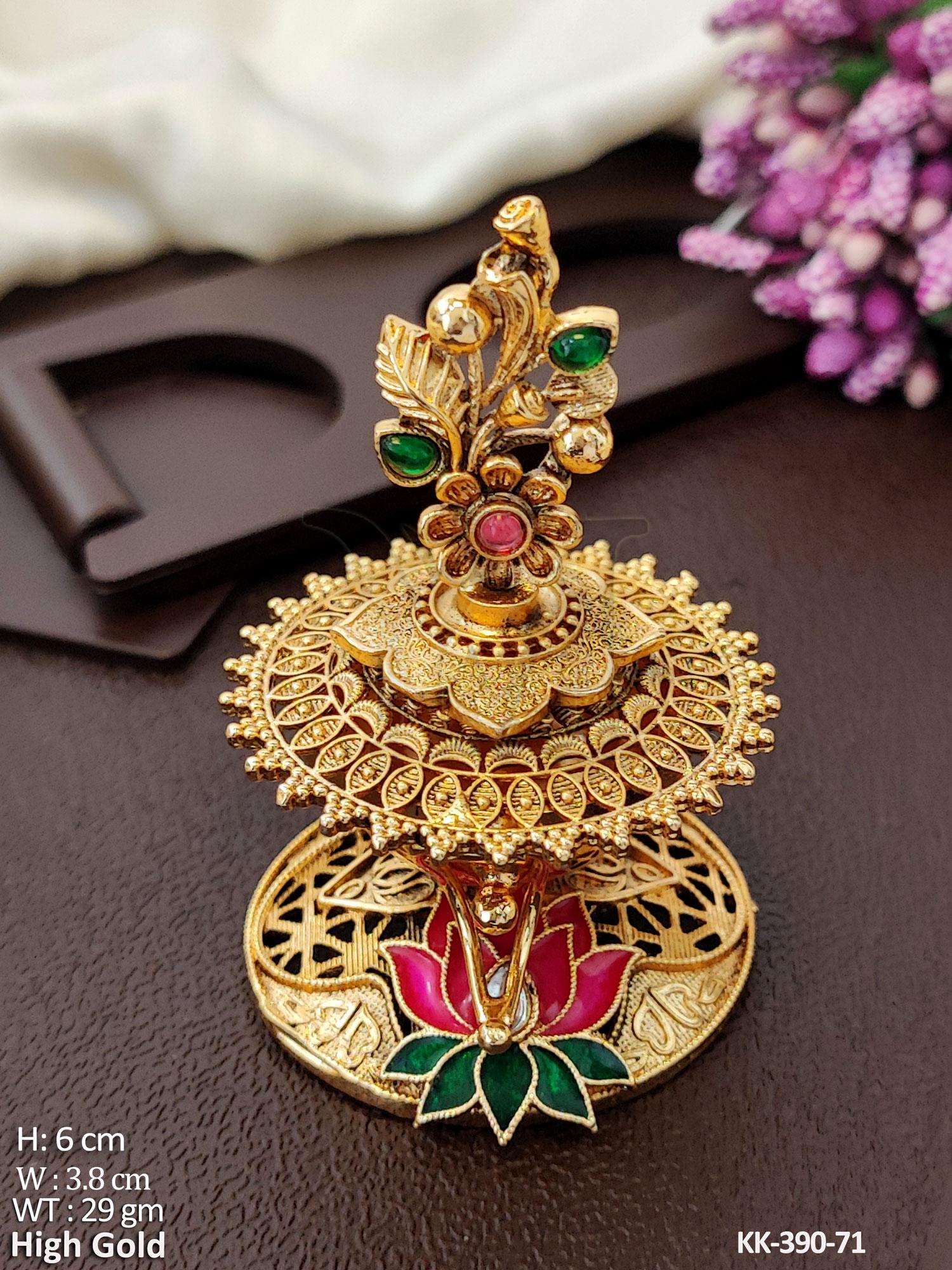 High Gold Lotus Sindoor Box