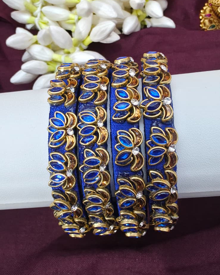 Blue Lotus Bangles