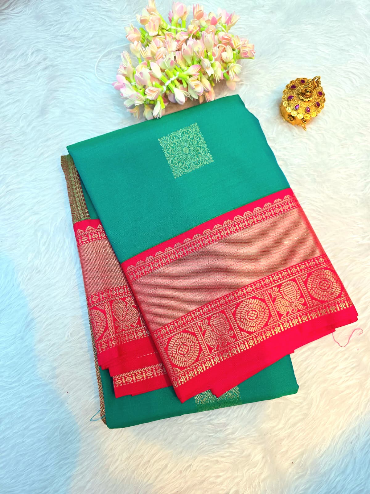 Premium Kanjivaram Semi Silk Saree
