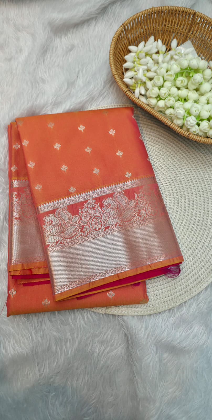 Kanjivaram semi-silk saree