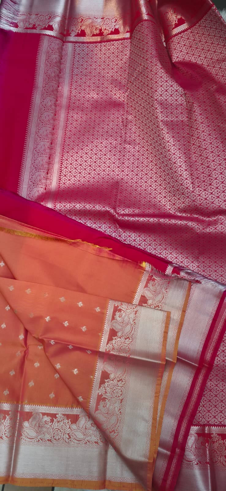Kanjivaram semi-silk saree