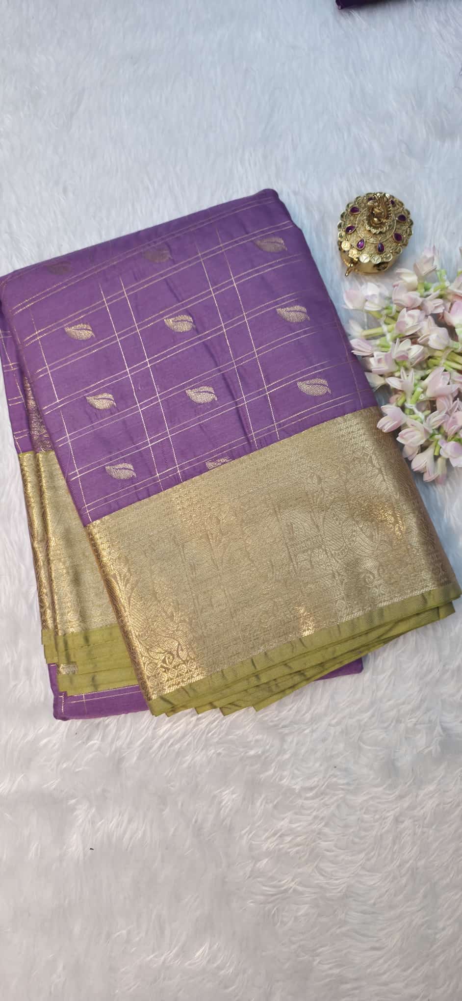✨ Premium Kanjivaram Semi Silk Saree ✨