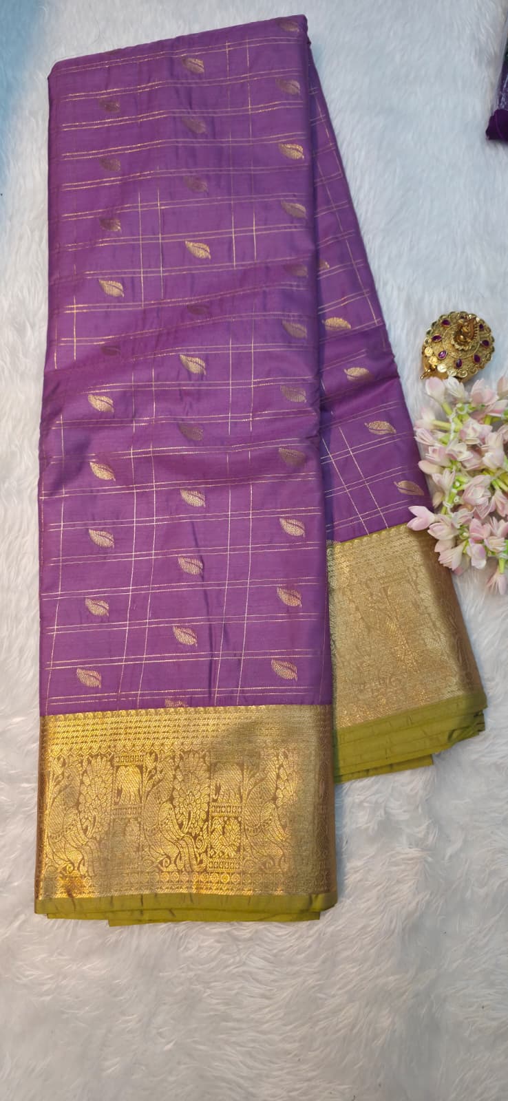 ✨ Premium Kanjivaram Semi Silk Saree ✨