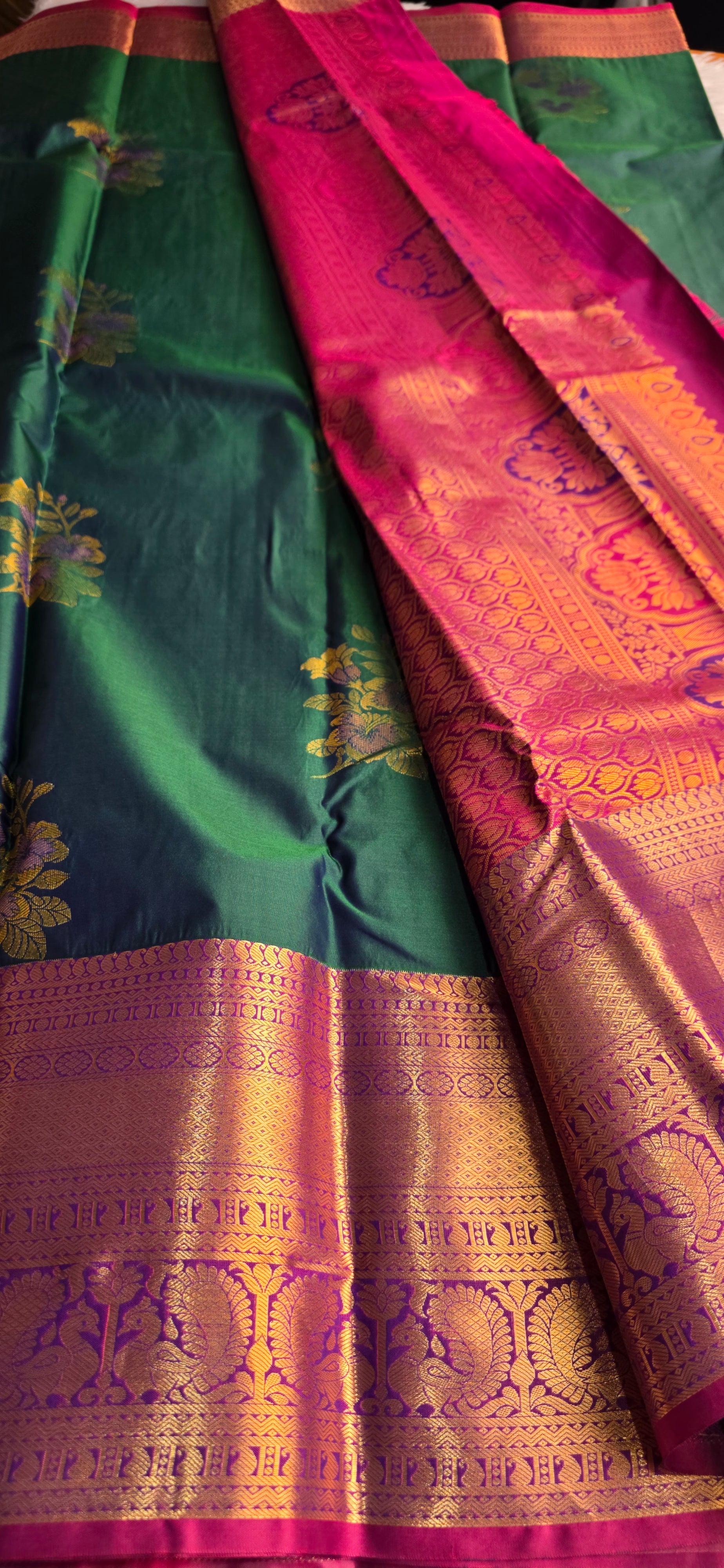 Kanjivaram semi silk saree