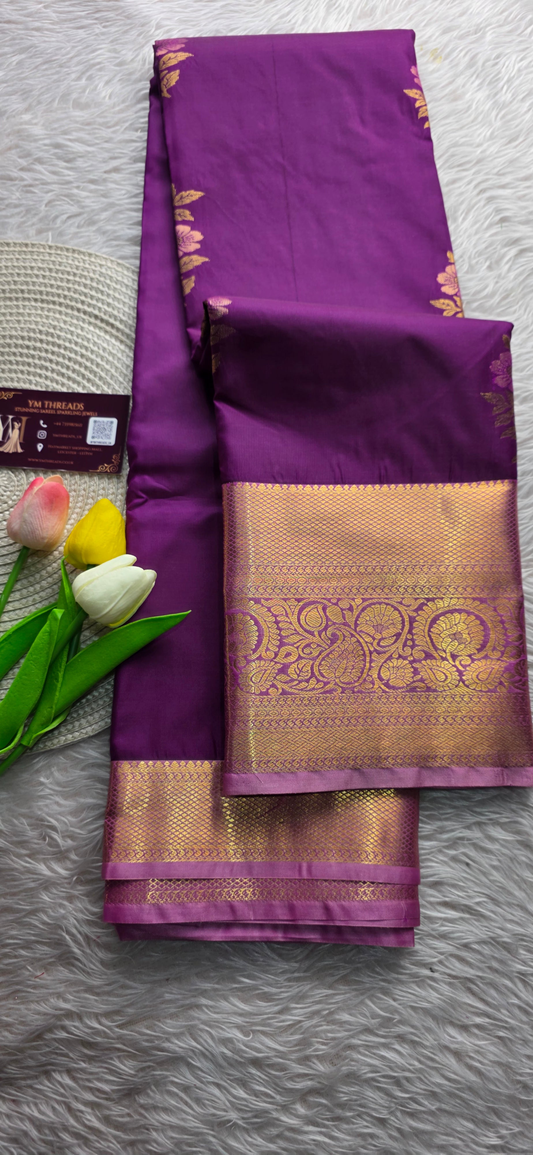 Kanjivaram semi silk saree