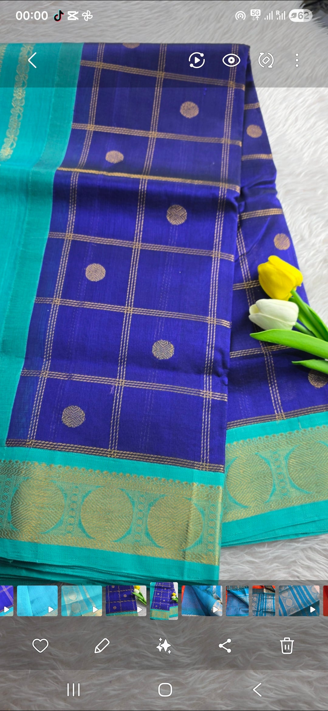 Pure Kanjivaram Silk Cotton Saree