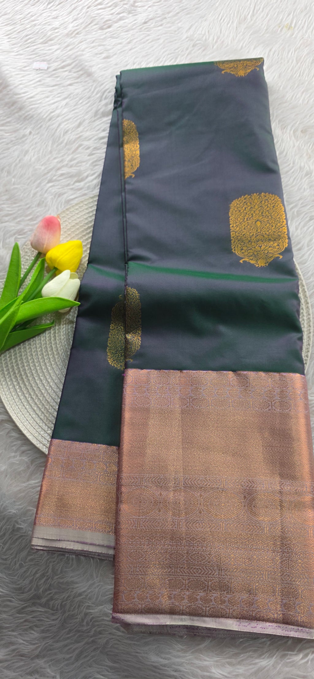 Kanjivaram semi silk saree